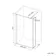 Munich Fluted Effect Matt Black Framed 8mm Wet Room Shower Glass 1000mm & 250mm Pivotal Return Panel