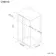 Hamburg Brushed Brass Easy Clean 8mm Sliding Shower Enclosure 1000x760mm - Easy Fix