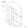 London Matt Black Grid 6mm Sliding Shower Enclosure 1000x700mm