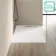 Tokyo Rectangular Matt White Slate Texture Stone Shower Tray 1200x700mm