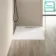 Tokyo Rectangular Matt White Slate Texture Stone Shower Tray 1100x800mm