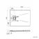 Berlin Rectangular Matt White Slate Effect SMC Composite Shower Tray 900x700mm