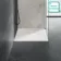 Berlin Square Matt White Slate Effect SMC Composite Shower Tray 900x900mm