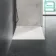 Berlin Rectangular Matt White Slate Effect SMC Composite Shower Tray 1100x900mm