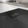 Berlin Rectangular Matt Black Slate Effect SMC Composite Shower Tray 900x700mm
