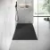 Berlin Rectangular Matt Black Slate Effect SMC Composite Shower Tray 1600x700mm