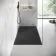 Berlin Rectangular Matt Black Slate Effect SMC Composite Shower Tray 1700x700mm