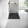 Berlin Rectangular Matt Black Slate Effect SMC Composite Shower Tray 1200x800mm