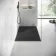 Berlin Rectangular Matt Black Slate Effect SMC Composite Shower Tray 1400x900mm