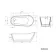 Richmond 1700mm Freestanding Slipper Bath