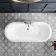 Grosvenor 1800mm Roll Top Bath - White Claw Feet