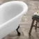 Tonbridge 1750mm Roll Top Bath - Black Claw Feet