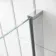 L Shaped 1600 Shower Bath with Front Panel & 4mm Fixed Screen with Rail - Right Handed