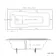 Dover 1600x750 Keyhole Shower Bath & 6mm Easy Clean Screen with Rail