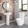 Boston Rimless Fully Back To Wall Close Coupled Toilet With Premium Soft Close Seat