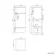 Harper Stone Grey Side Cabinet Unit 300mm - Brushed Brass Accents