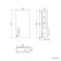 Harper Stone Grey Wall Hung Cabinet 600x300mm - Brushed Brass Accents
