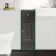 Monaco Graphite Grey Side Cabinet Unit 300mm - Brushed Brass Accents