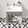 Bermuda Dove Grey Basin Vanity 600mm