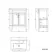 Bermuda Dove Grey Basin Vanity 600mm