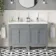 Bermuda Dove Grey Double Basin Vanity 1200mm
