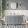 Bermuda Dove Grey Double Basin Vanity 1200mm