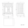 Lucia Chalk White Cabinet with Oak Effect Top 640mm - Excludes Counter Top Basin