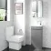 Trent Stone Grey Cloakroom Floor Standing Basin Vanity 400mm