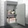 Trent Stone Grey Cloakroom Floor Standing Basin Vanity 400mm