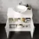 Avon Gloss White Vanity with Oval Counter Top Basin 800mm