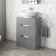 Avon Stone Grey Vanity Drawer with Oval Counter Top Basin 600mm