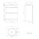 Trent Gloss White Vanity Drawer with Marble Top & Oval Counter Top Basin 600mm