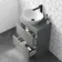 Trent Stone Grey Vanity Drawer with Oval Counter Top Basin 600mm