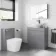 Trent Stone Grey Vanity with Oval Counter Top Basin 800mm