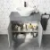 Trent Stone Grey Vanity with Oval Counter Top Basin 800mm