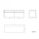 Trent Gloss White Wall Hung Drawer with Marble Top 1200mm - Excludes Counter Top Basins