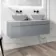 Trent Stone Grey Wall Hung Drawer with Marble Top 1200mm - Excludes Counter Top Basins
