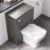 Charcoal Elm Back To Wall Unit and Atlanta Toilet