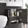 Harper Charcoal Elm Combination Vanity Basin and Seattle Toilet 1200mm - Right Handed