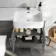 Harper Charcoal Elm Combination Vanity Basin and Seattle Toilet 1200mm - Right Handed