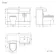 Harper Charcoal Elm Combination Vanity Basin and Seattle Toilet 1200mm - Right Handed