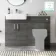 Harper Charcoal Elm Basin Vanity with Marble Top & Back To Wall Unit 1200mm