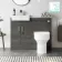 Harper Charcoal Elm Combination Vanity Basin with Marble Top & Denver Toilet 1000mm