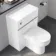 Foster Gloss White Back To Wall Unit and Denver Toilet