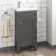 Bermuda Graphite Grey Cloakroom Basin Vanity 400mm