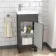 Bermuda Graphite Grey Cloakroom Basin Vanity 400mm