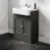 Monaco Graphite Grey Basin Vanity 600mm