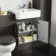 Monaco Graphite Grey Basin Vanity 600mm