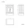 Lucia Chalk White Cabinet with Marble Top 640mm - Excludes Counter Top Basin