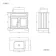 Lucia Inky Blue Vanity with Oak Effect Top & Curved Counter Top Basin 840mm